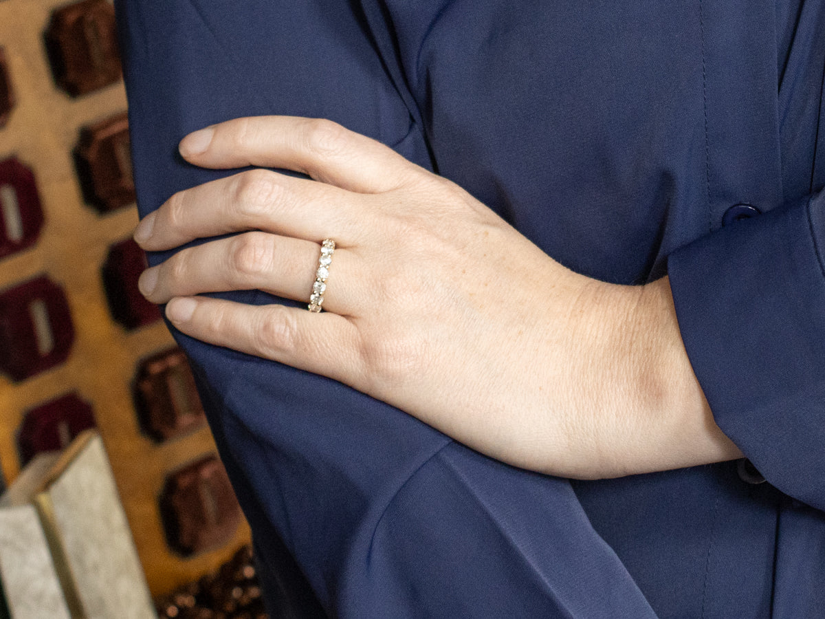 Stunning Diamond Encrusted Eternity Band