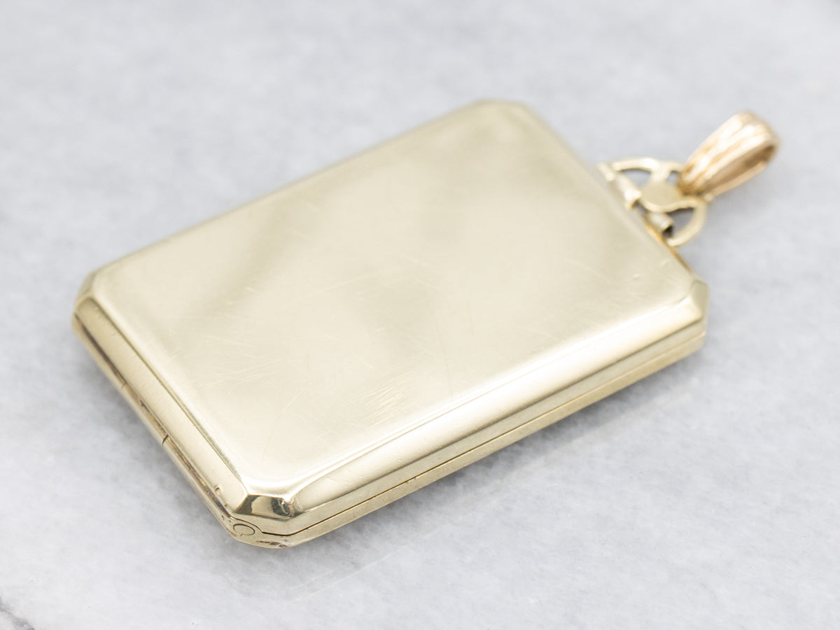 Beautifully Engraved Vintage Gold Locket