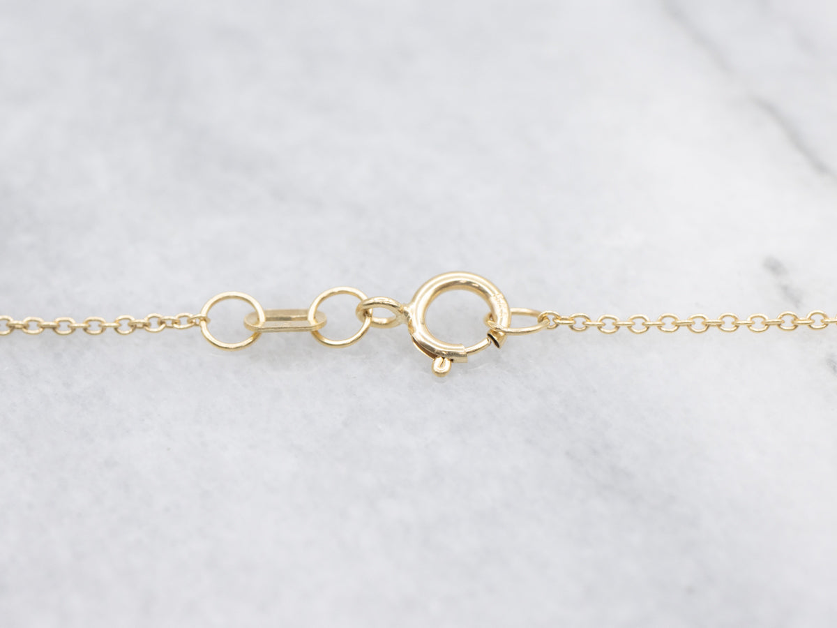 Modern Sapphire and Diamond Halo Pendant on Cable Chain