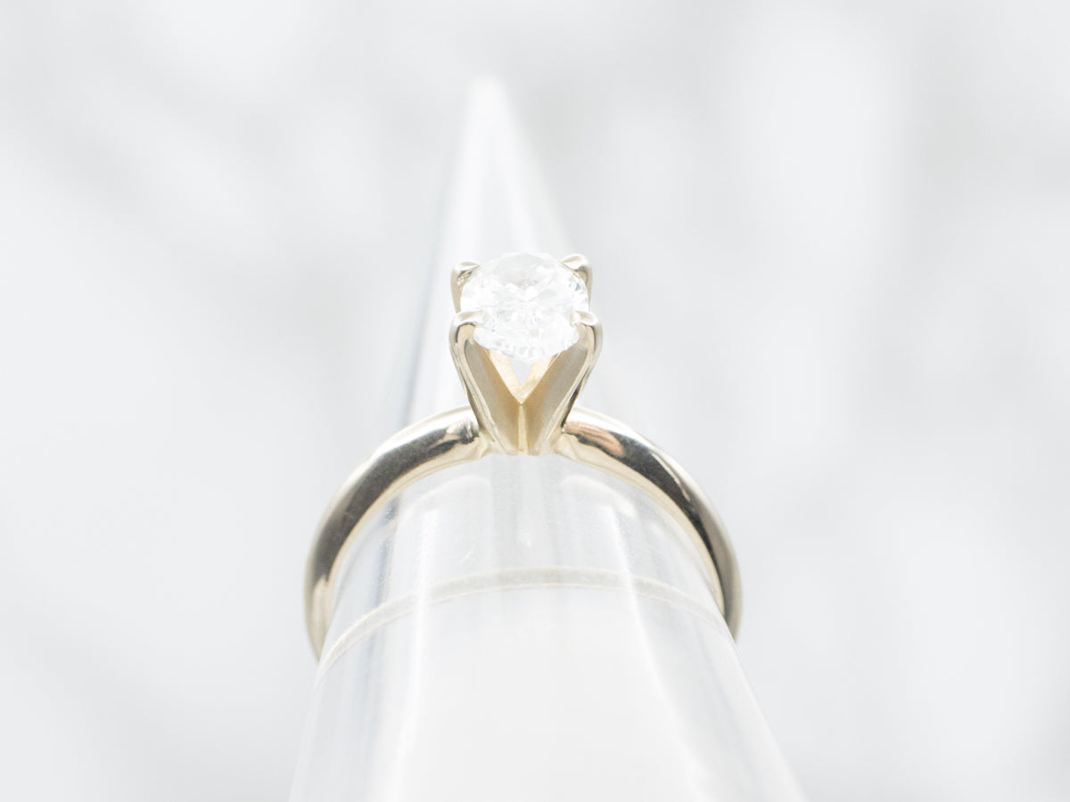 GIA Certified Oval-Cut Diamond Solitaire Engagement Ring