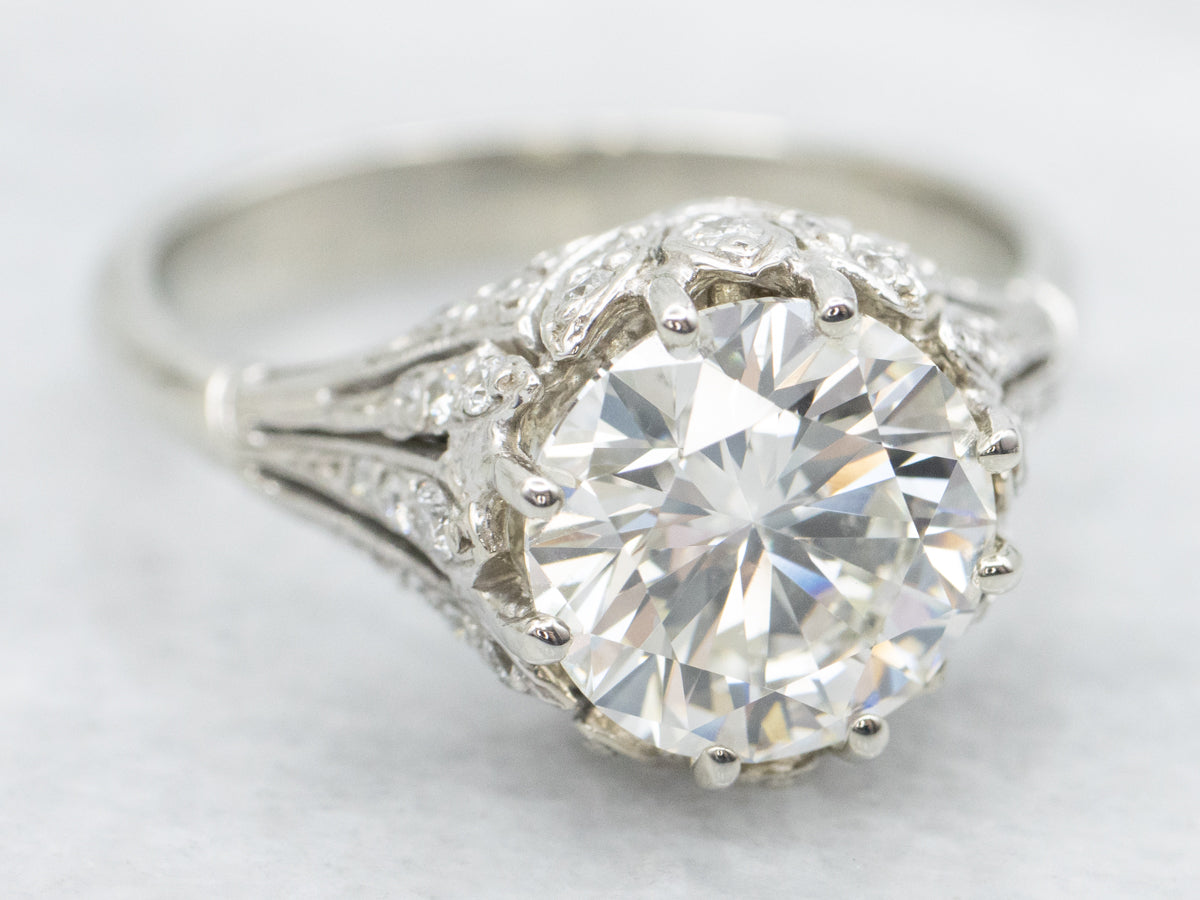GIA Certified Diamond Kennedy Engagement Ring by Elizabeth Henry