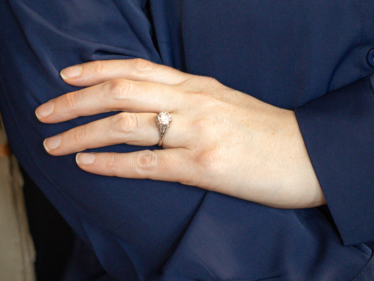 GIA Certified Diamond Kennedy Engagement Ring by Elizabeth Henry