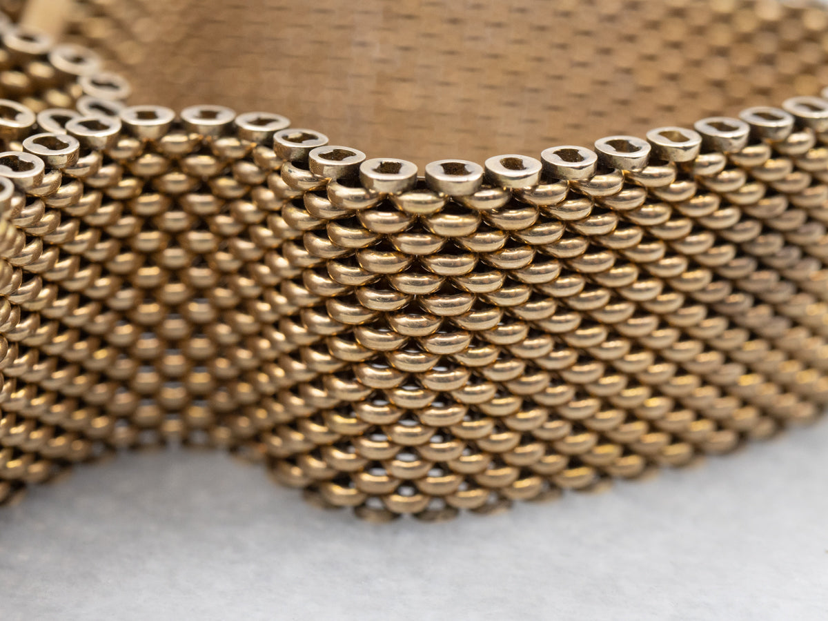 Victorian Seed Pearl Enamel and Gold Tassel Bracelet