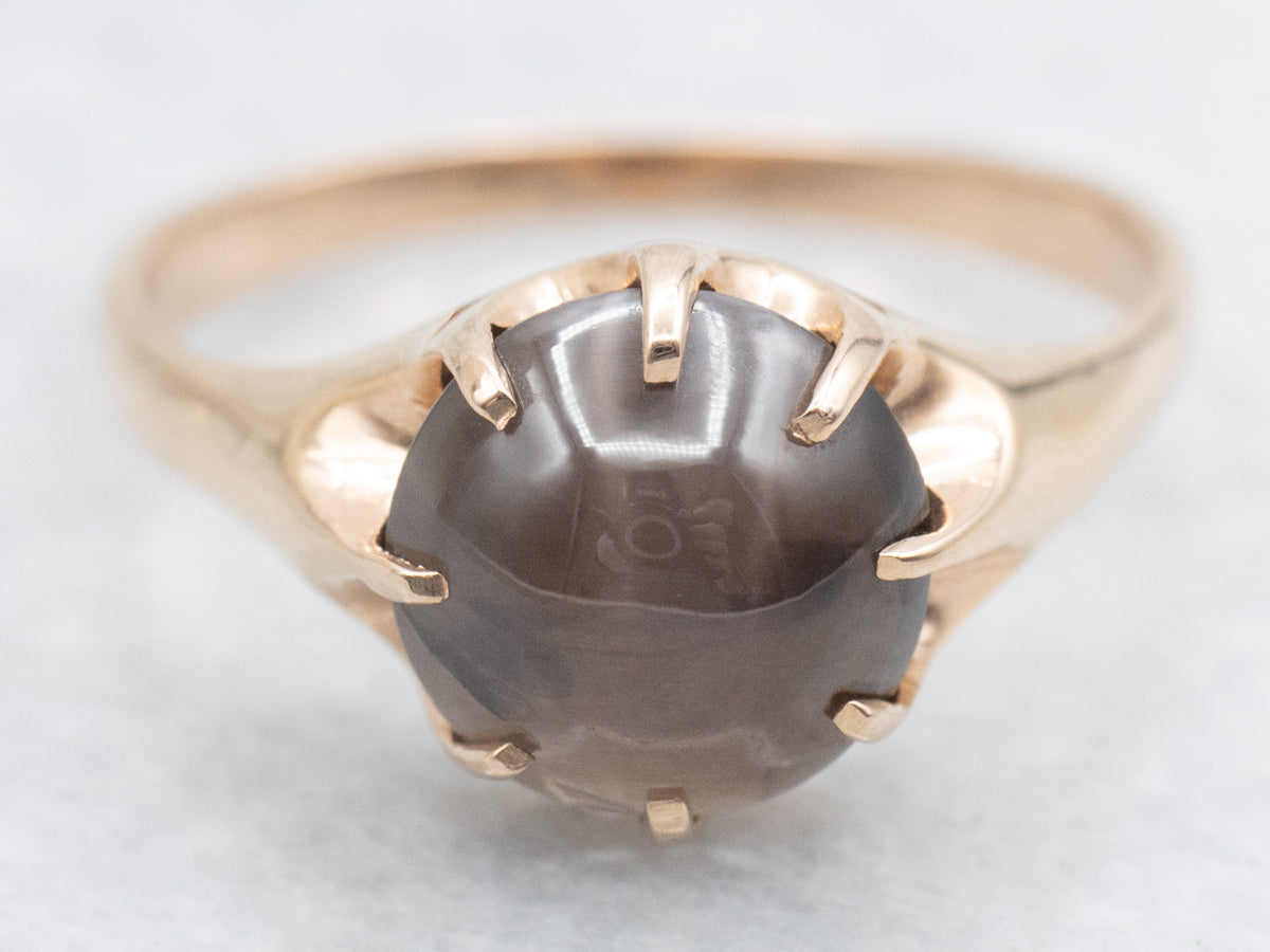 Cat's Eye Sillimanite Woodman Ring by Elizabeth Henry