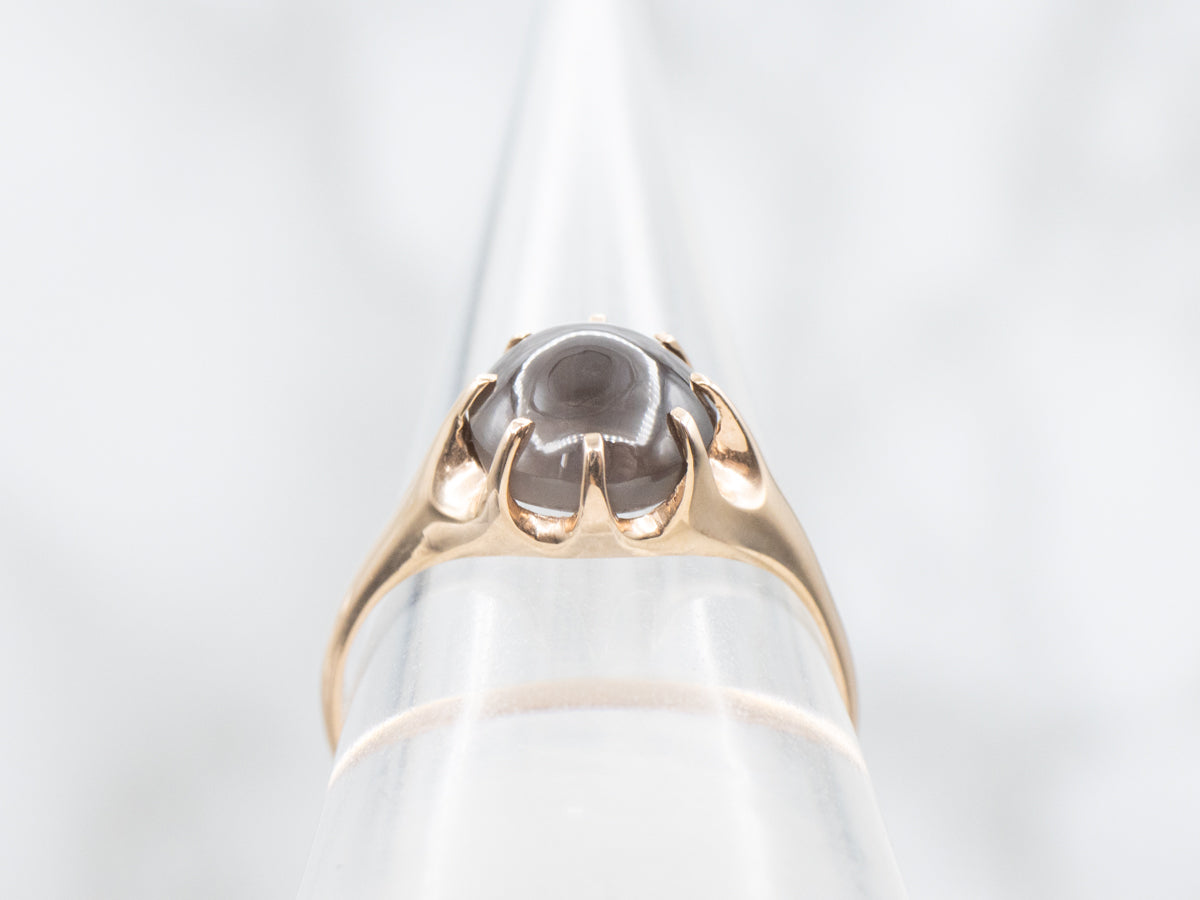 Cat's Eye Sillimanite Woodman Ring by Elizabeth Henry