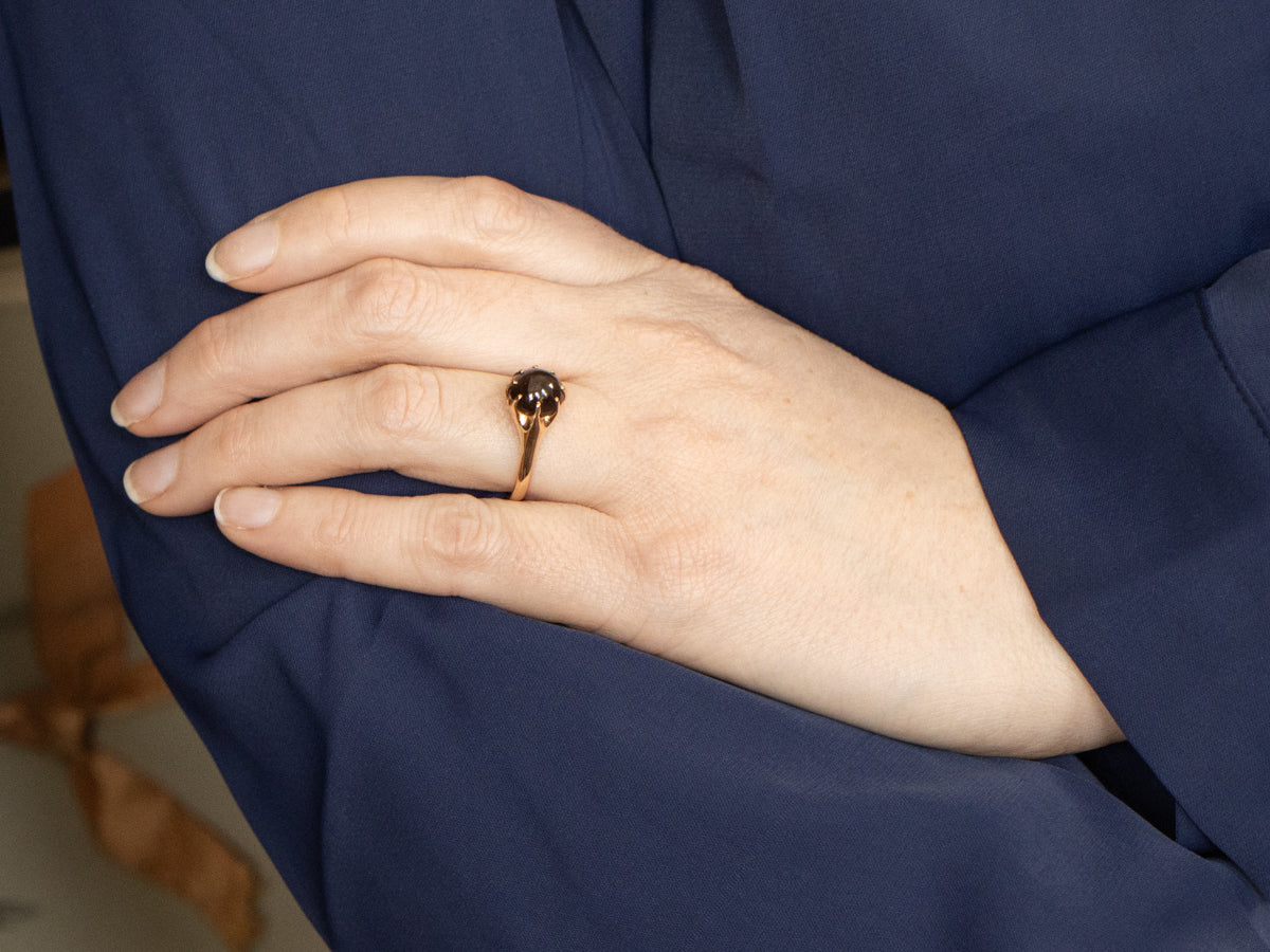 Cat's Eye Sillimanite Woodman Ring by Elizabeth Henry