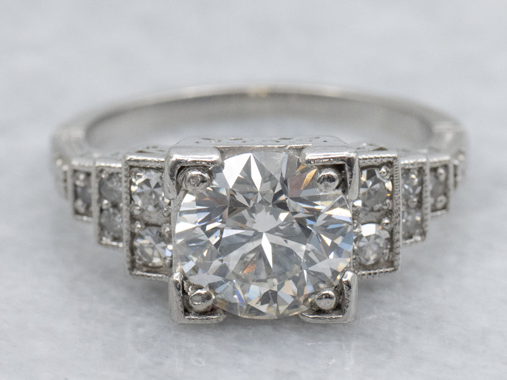 EGL Certified Diamond Engagement Ring by Elizabeth Henry