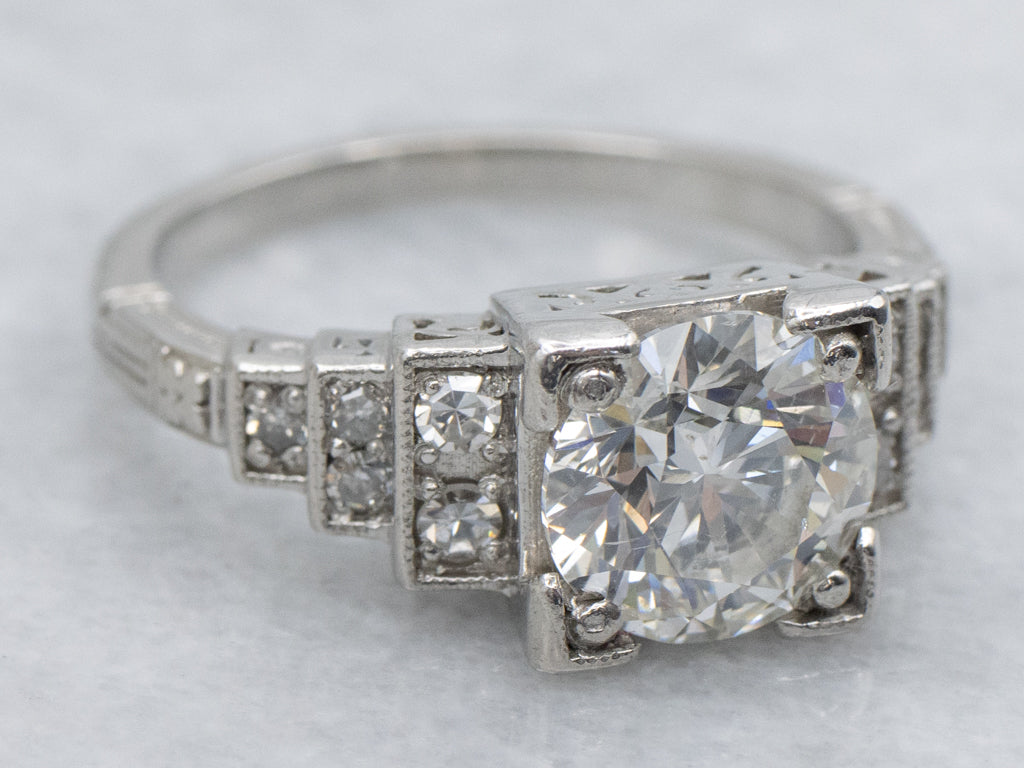 EGL Certified Diamond Engagement Ring by Elizabeth Henry