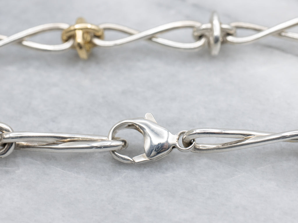 Tiffany & Co. Infinity and Knot Link Paloma Picasso Chain Link Necklace