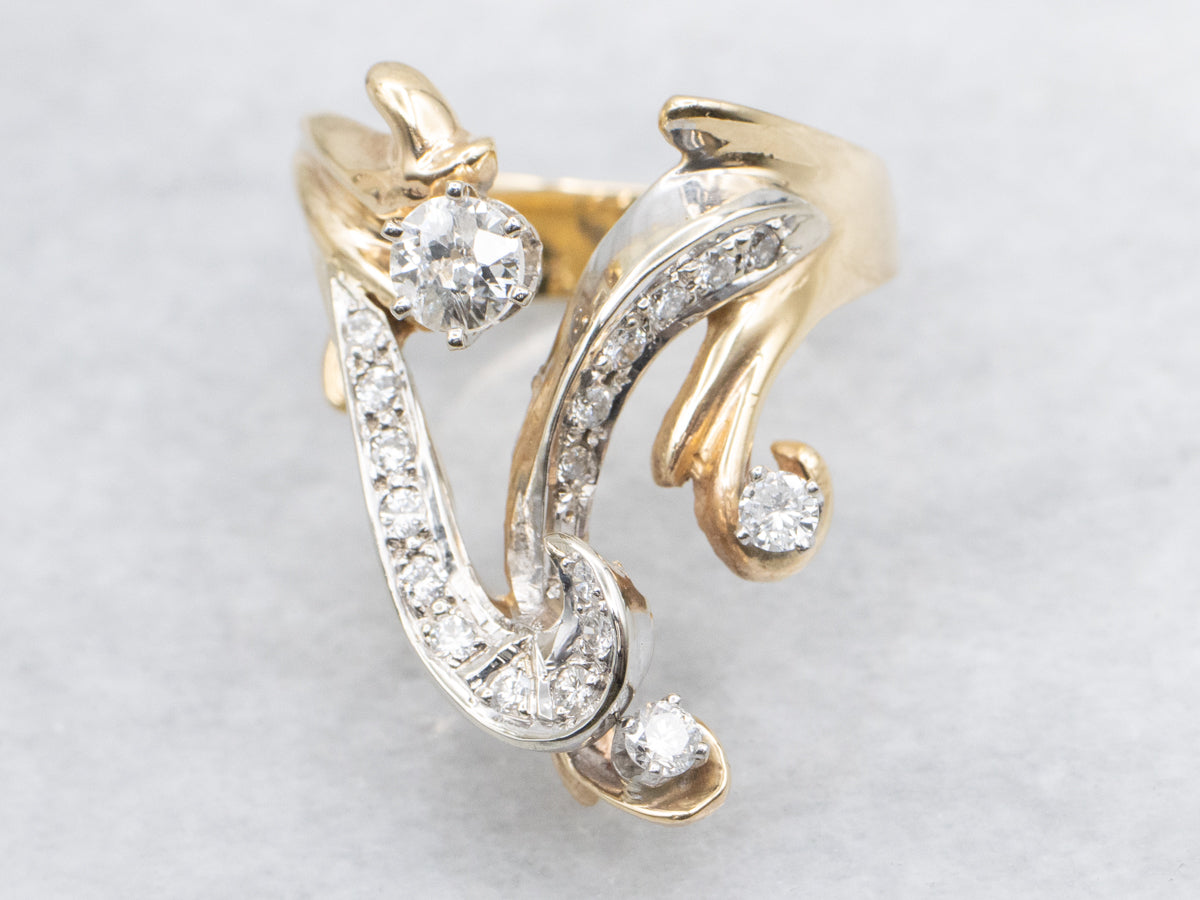 Vintage Diamond Cocktail Ring