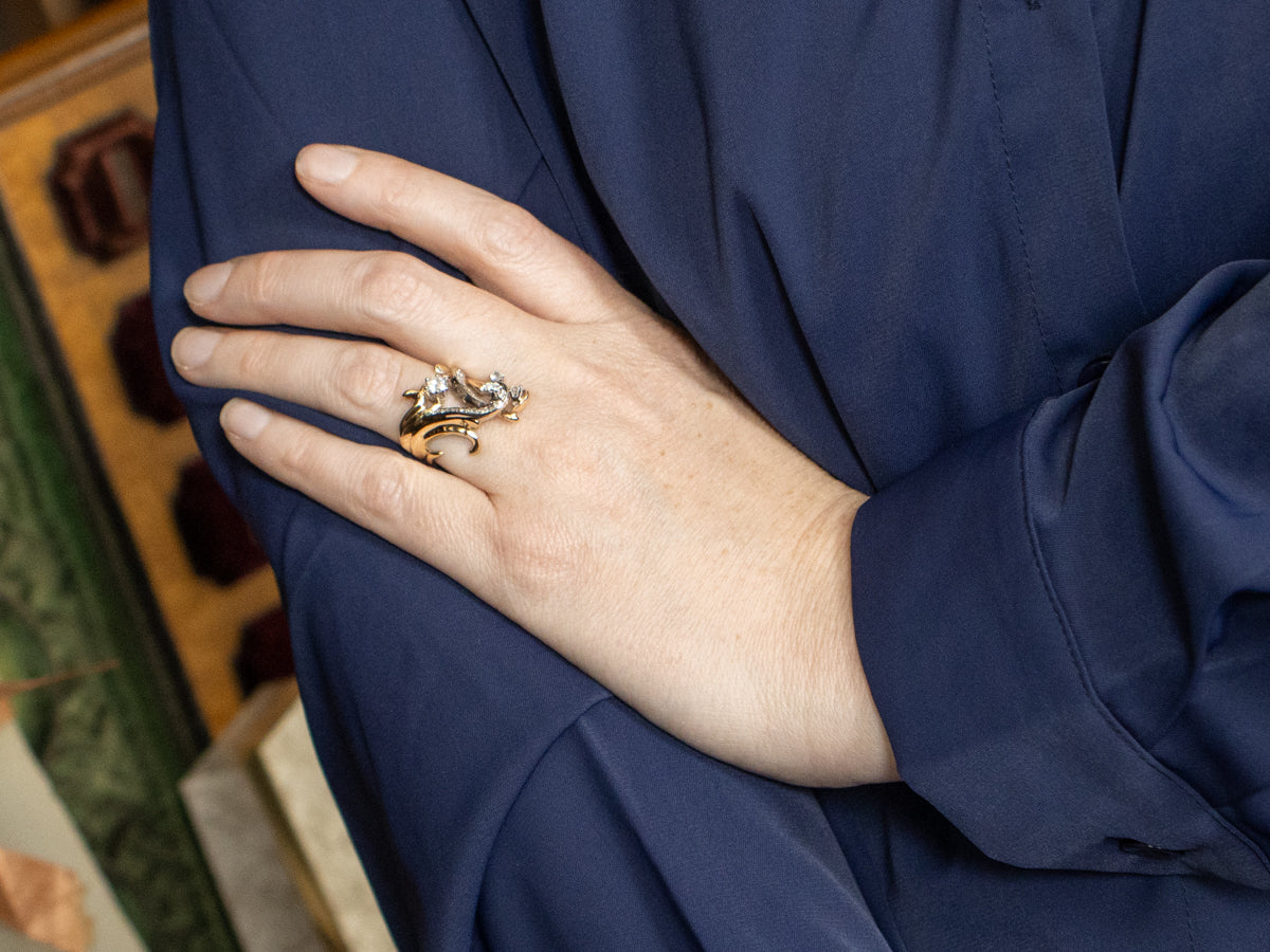 Vintage Diamond Cocktail Ring