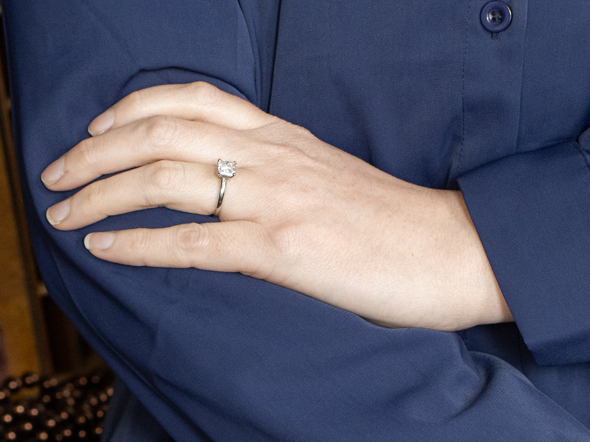 GIA Certified Diamond Solitaire Engagement Ring