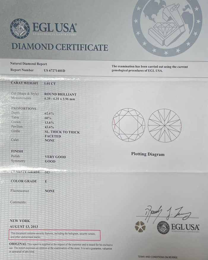 Egl certificate 2025