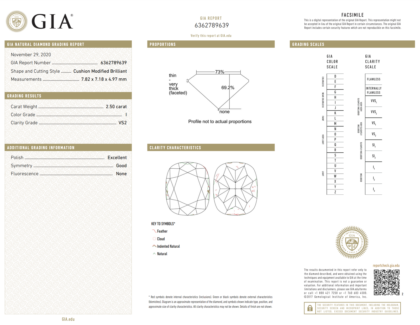 Modern GIA Cushion Modified Brilliant Diamond Engagement Ring