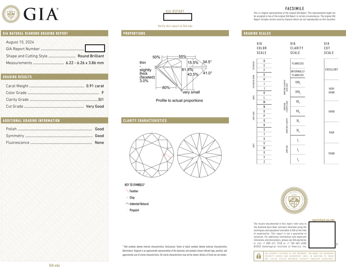 Vintage GIA Certified Diamond Platinum Engagement Ring