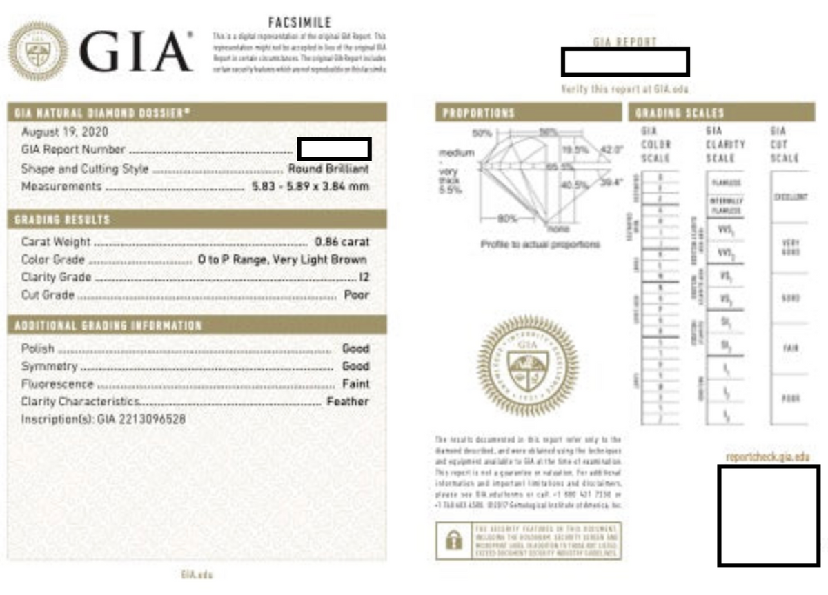 Round Brilliant GIA Diamond Solitaire Engagement Ring