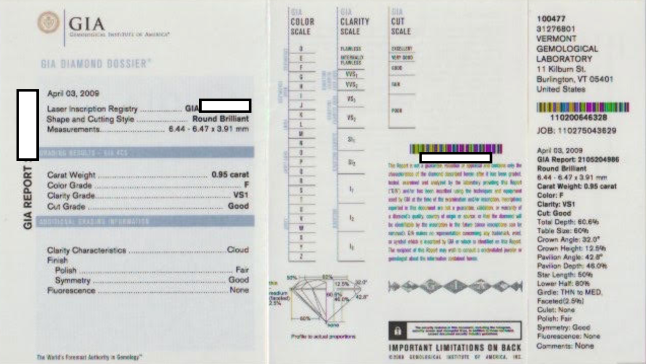 White Gold GIA Certified Diamond Engagement Ring with Diamond Accents