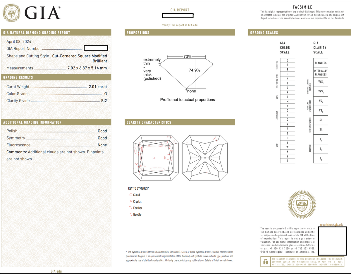 GIA Certified Diamond Solitaire Engagement Ring