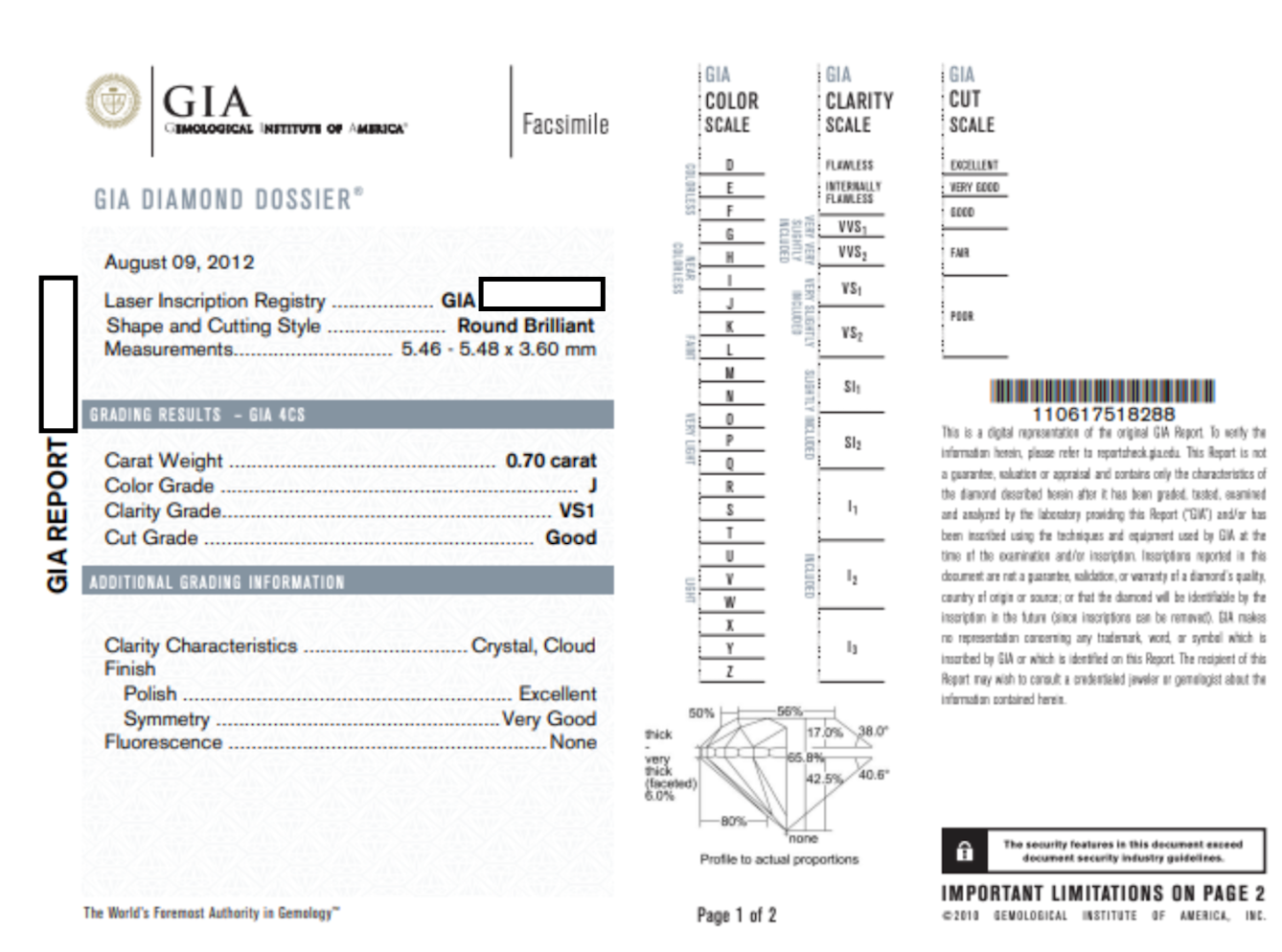 Modern Platinum GIA Certified Diamond Engagement Ring