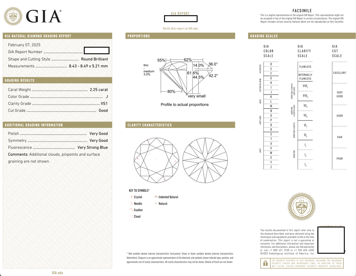 Large Retro-Era GIA Diamond and Platinum Engagement Ring