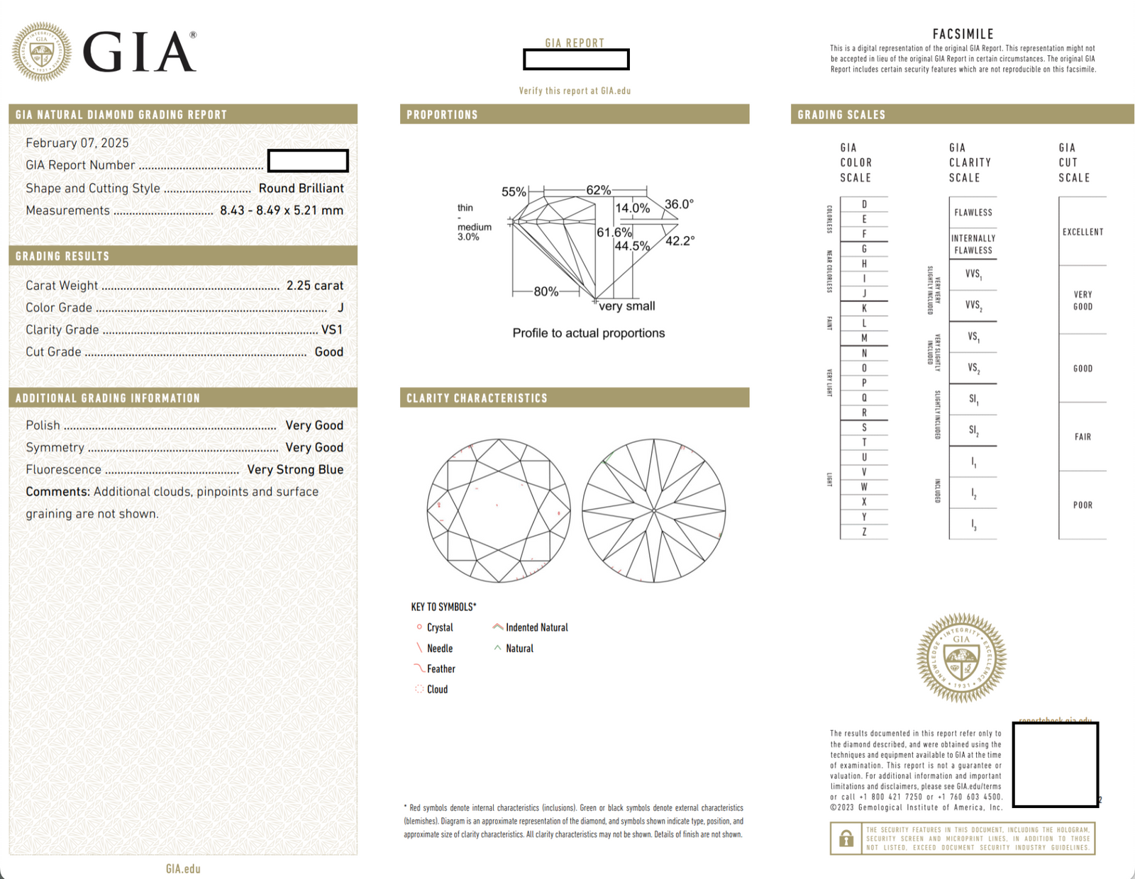 Large Retro-Era GIA Diamond and Platinum Engagement Ring