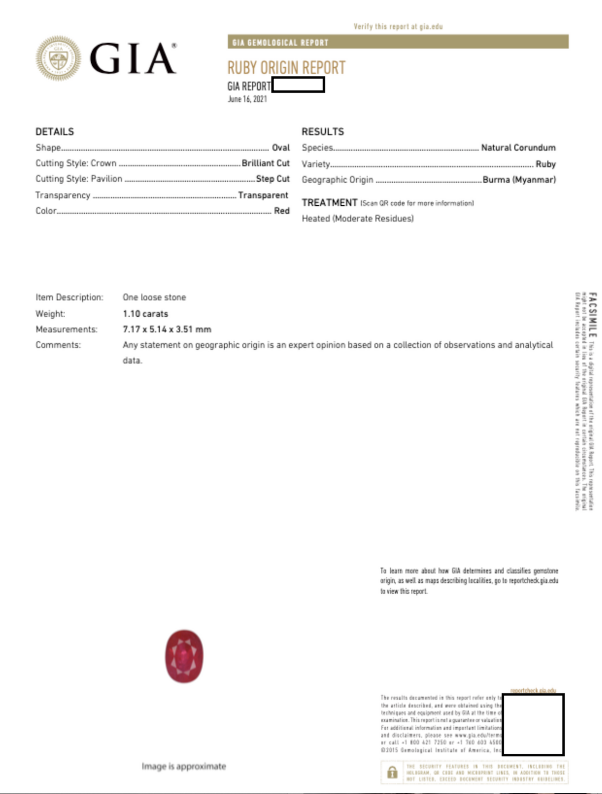 Modern GIA Burmese Natural Ruby and Diamond Engagement Ring