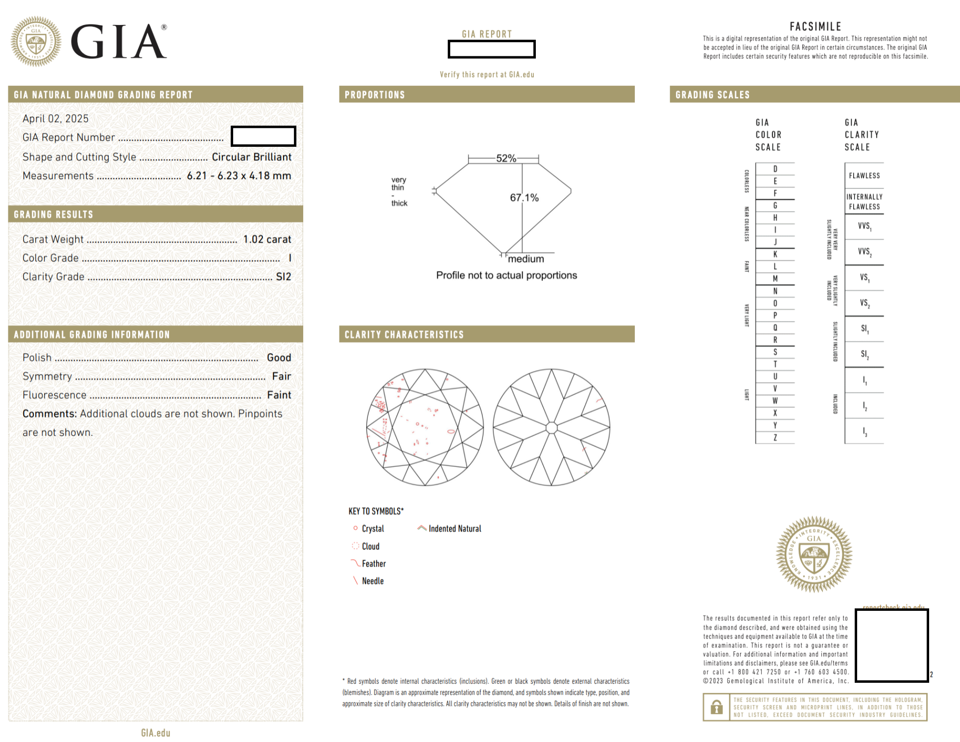 Platinum GIA Certified Diamond Engagement Ring