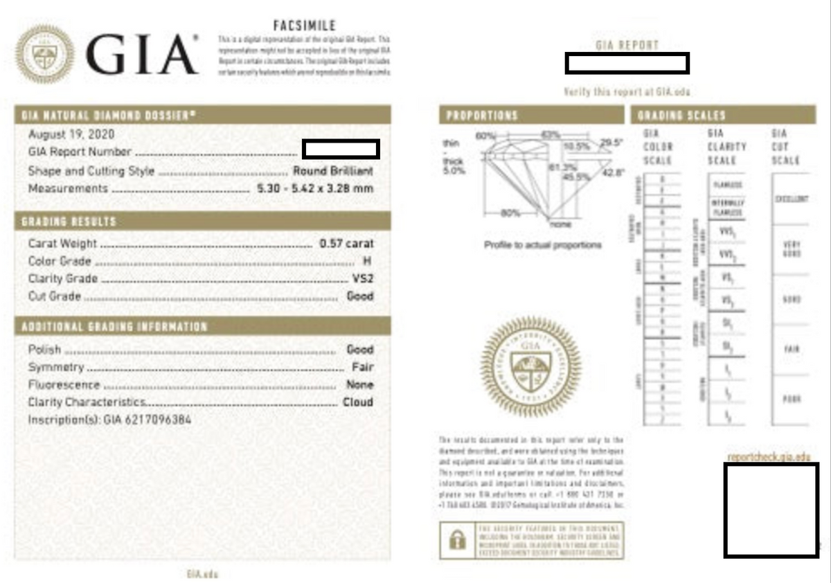 GIA Certified Diamond Engagement Ring