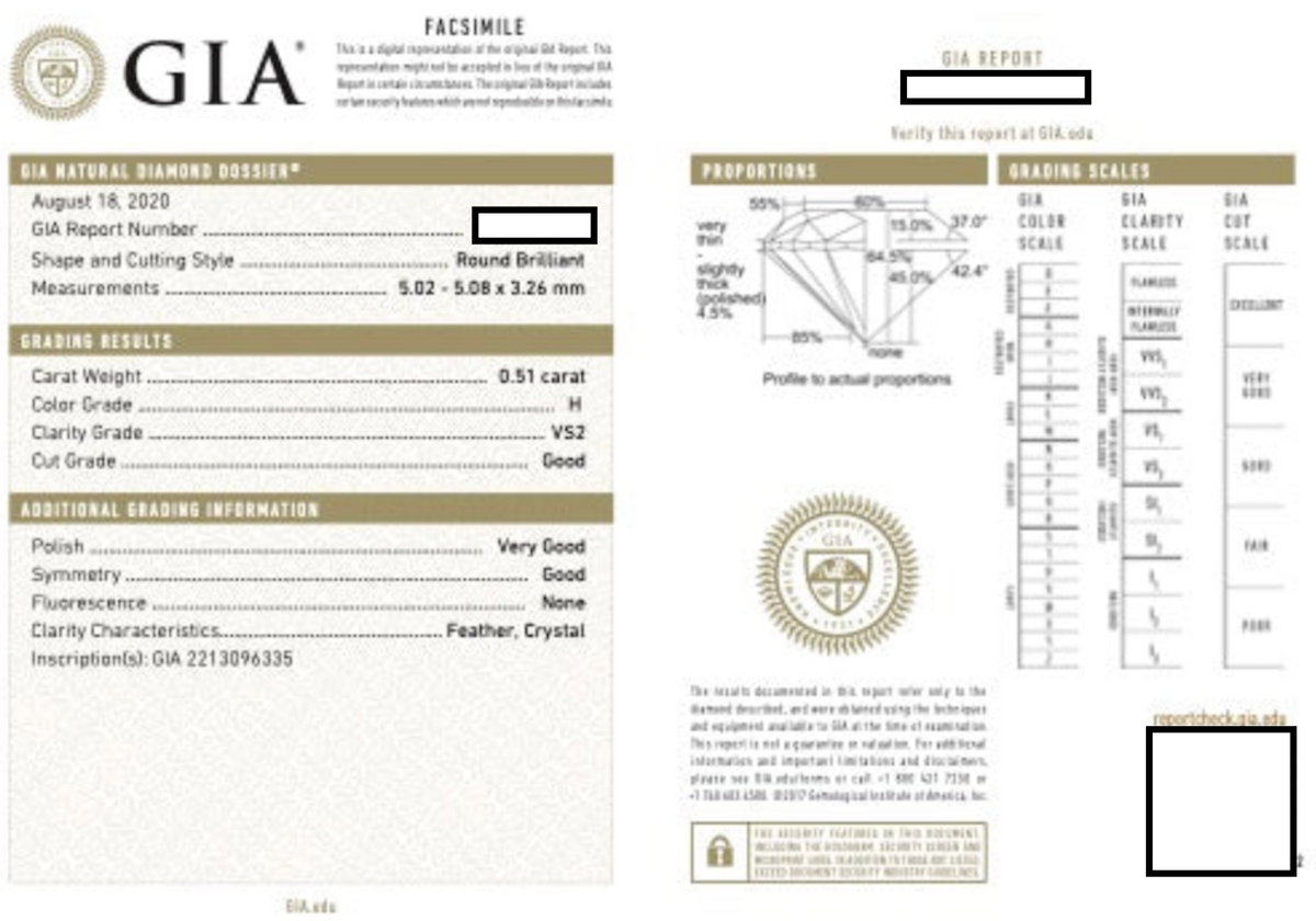 GIA Certified Diamond Engagement Ring