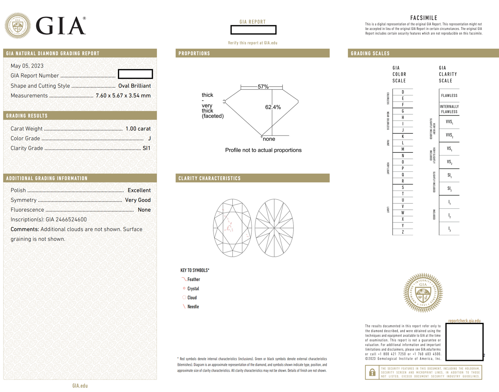GIA Certified Diamond Engagement Ring