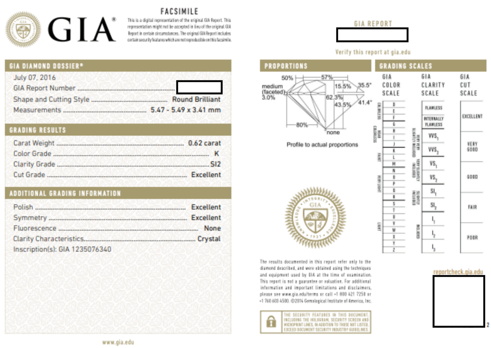 Six-Prong GIA Certified Diamond Solitaire Engagement Ring