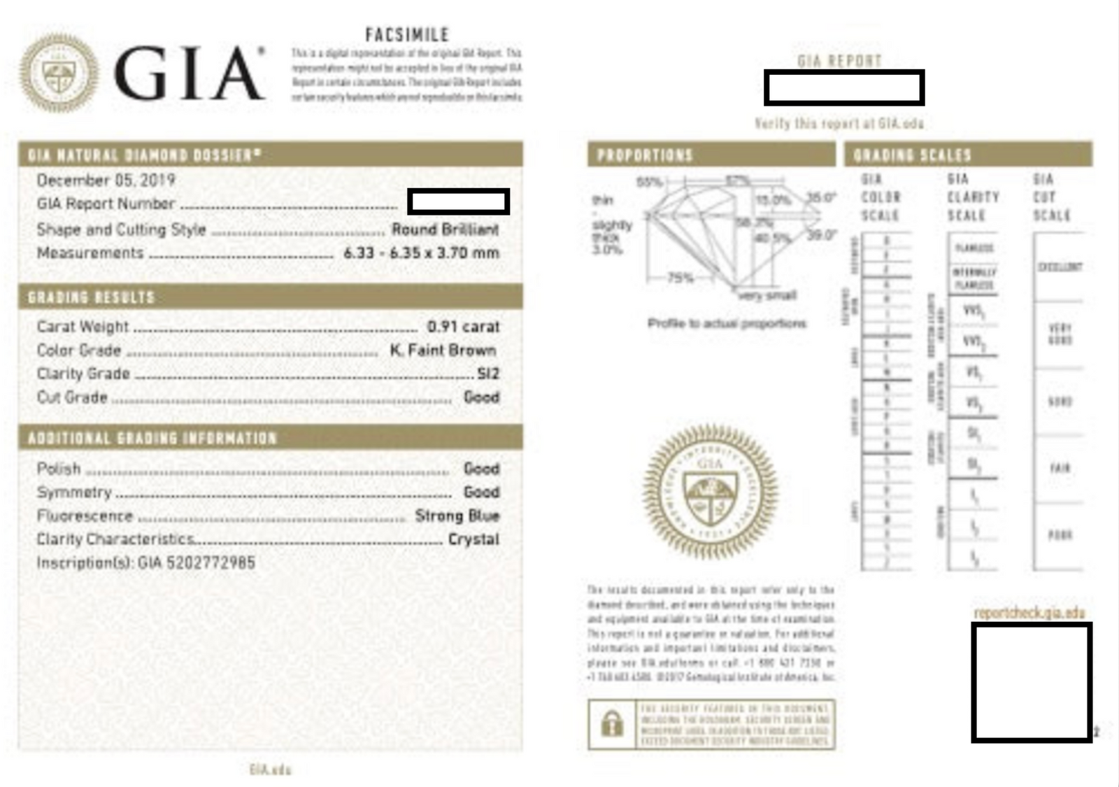 Lovely GIA Certified Diamond Engagement Ring