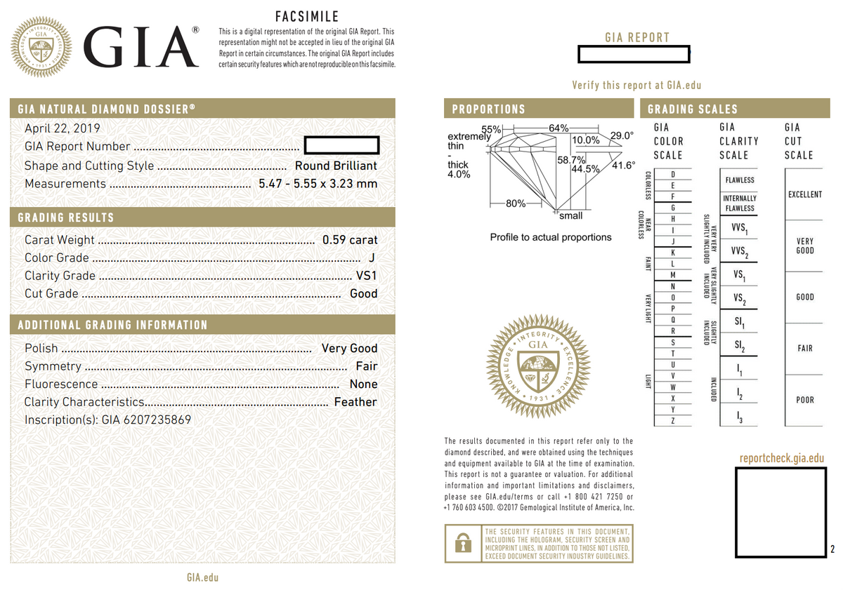 Art Deco GIA Certified Diamond Solitaire Engagement Ring