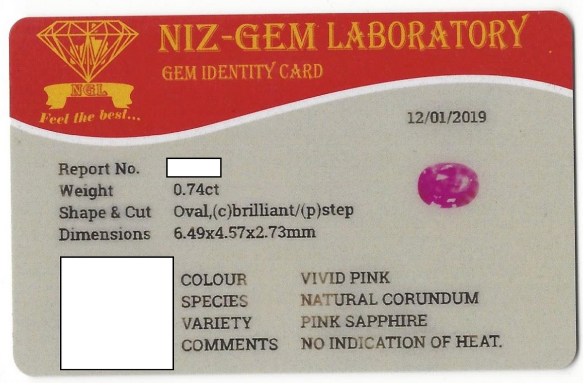 Pink Ceylon Sapphire Solitaire Ring