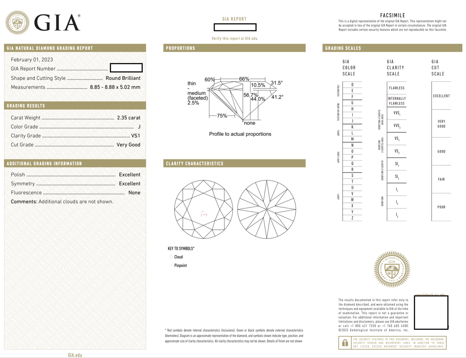 Certified GIA Diamond Engagement Ring