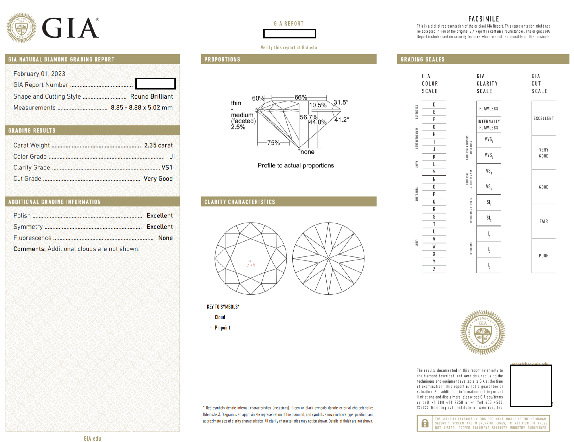 Certified GIA Diamond Engagement Ring