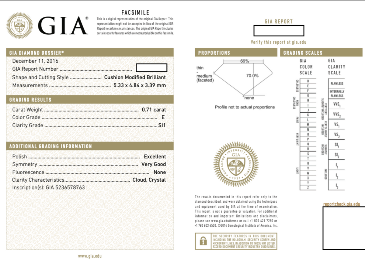 Modern GIA Certified Diamond Engagement Ring with Diamond Accents