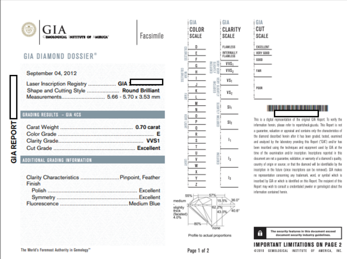 GIA Certified Diamond Platinum Halo Engagement Ring