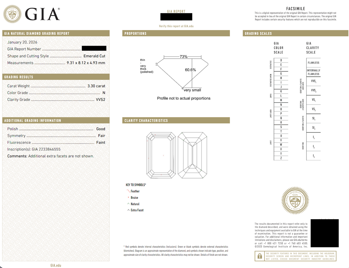 GIA-Certified Modern Emerald-Cut Bezel-Set Diamond Solitaire Ring by Elizabeth Henry