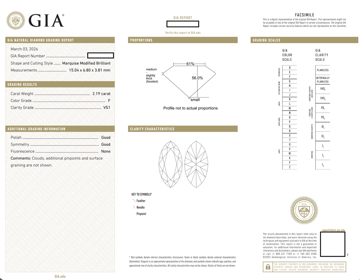Luxurious Platinum and Marquise-Cut GIA Certified Diamond Ring