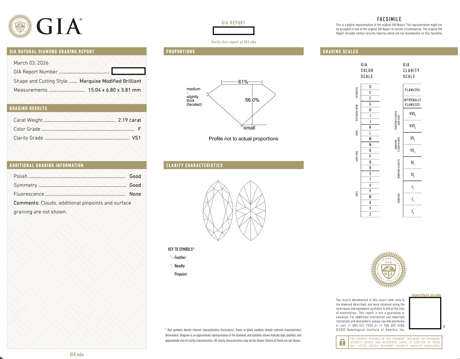 Luxurious Platinum and Marquise-Cut GIA Certified Diamond Ring