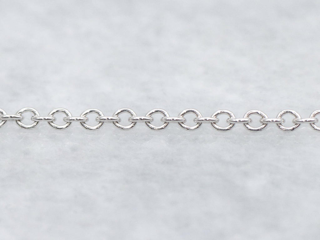 Italian Gold Assher-Cut Diamonds Square-Design Necklace
