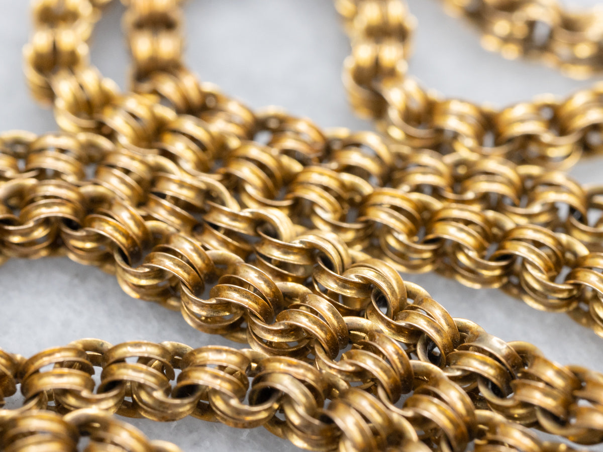 Antique Gold Rolo-Link Chain