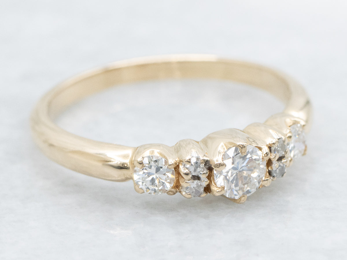 Round Brilliant Multi-Diamond Engagement Ring