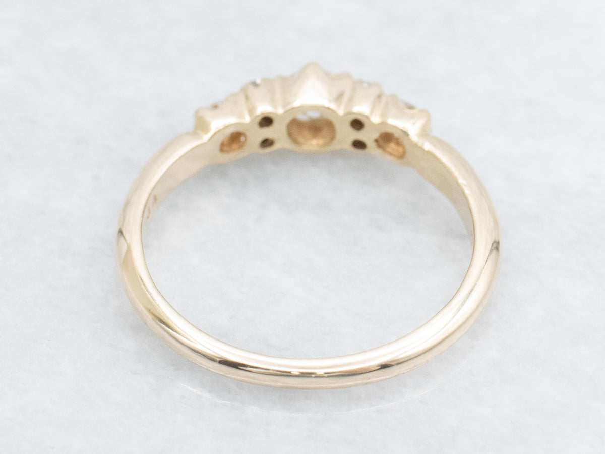 Round Brilliant Multi-Diamond Engagement Ring