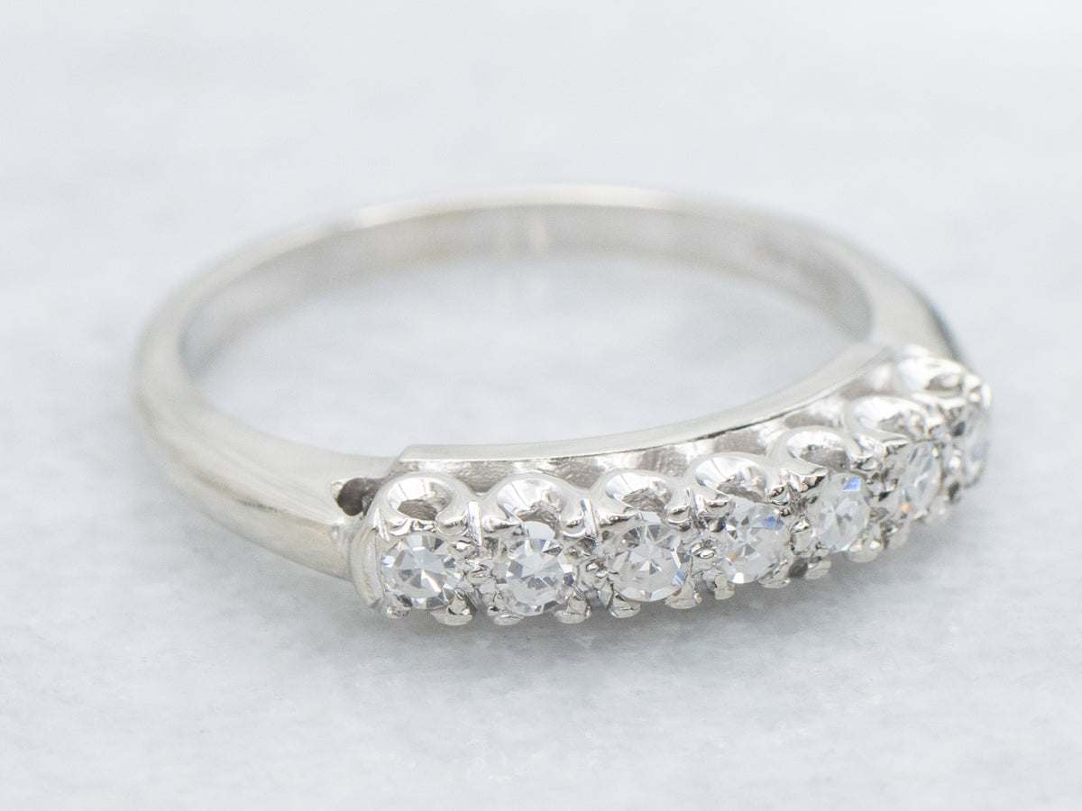 White Gold Seven-Diamond Band