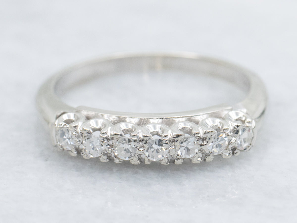 White Gold Seven-Diamond Band