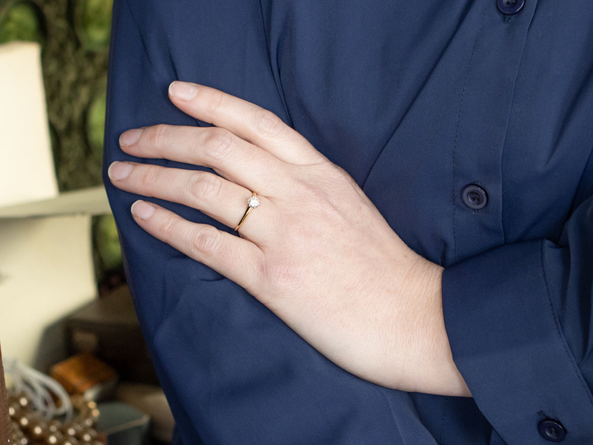 Vintage Round Brilliant Tiffany & Co. Diamond Engagement Ring