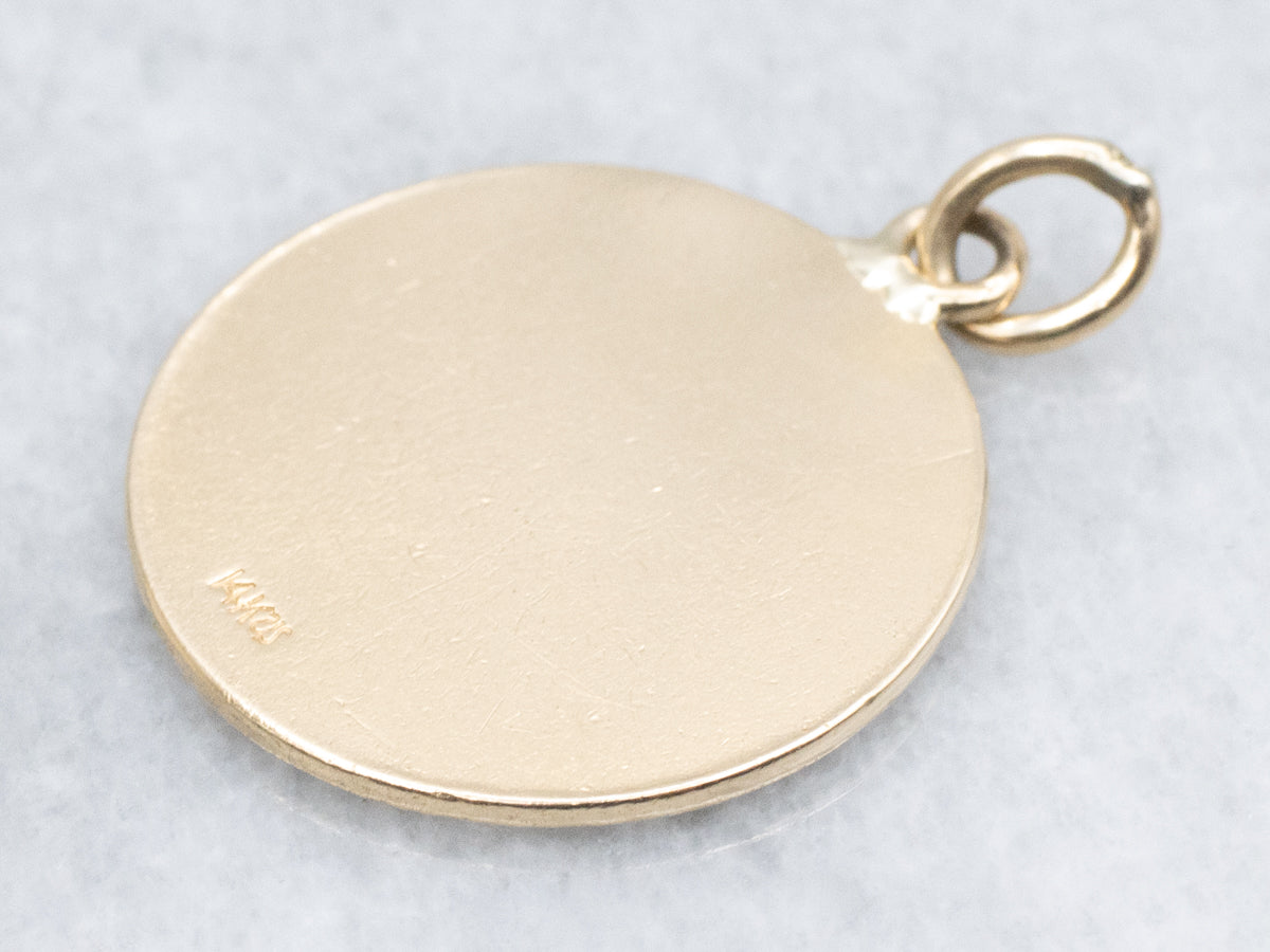 Saint Joseph Religious Medal Gold Pendant