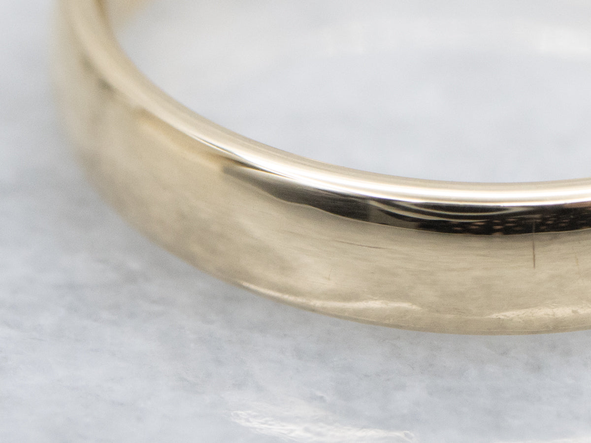 Simple Polished Yellow Gold Jabel Band